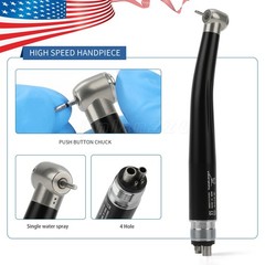 Dental High Speed Handpiece Push Button 4 hole NSK Style Color Black