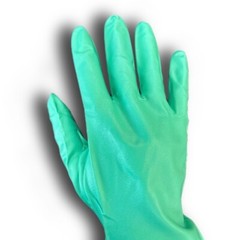 1 Packet of 12 Pairs Chemical Resistant Gloves – Size 7, Nitrile, 13″ L
