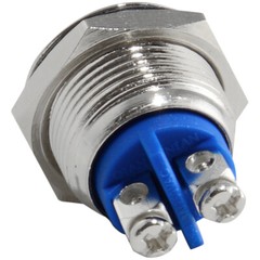 16mm Starter Switch / Boat Horn Momentary Push Button Stainless Steel Metal