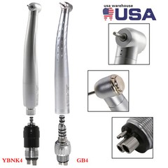 USA Dental Handpiece High Speed Air Turbine + 4 Hole quick Coupler Fit NSK/KaV