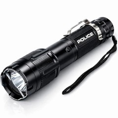 POLICE Stun Gun 1158 Max Volt Metal Self Defense Rechargeable LED Flashlight