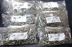 1/4″ Steel Bolts-20 Grade 5 Coarse Thread Bolts Bulk Bin Lot (12 Pounds)