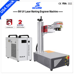 5W 355NM UV Laser Marking Engraver Machine For Glass Metal Wood Acrylic