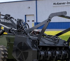 32” MINI Skid Steer Forestry Mulcher Brush Cutter low to standard flow