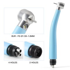 AZDENT Dental Inner Water Spray Contra Angle Low Speed Handpiece Push Button