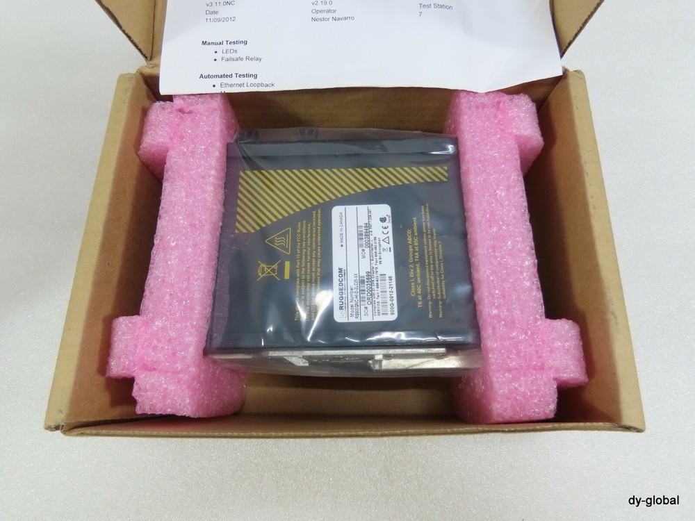 RUGGEDCOM NIB RS900GNC-HI-D-2LC25-XX INDUSTRIAL STRENGTH NETWORK ELEC-I-862=6B13
