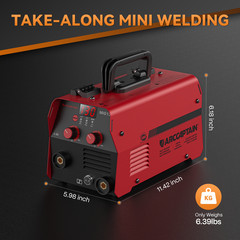 ARCCAPTAIN 2 in 1 MIG Welder 130A Flux Core MIG/MMA Welding Machine Gasless 2026
