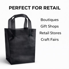 3.0 Mil Frosted Plastic Shopping Bags 8x5x10 Boutique Retail Gift Bags Colors