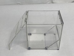 Clear Acrylic Parafilm M & Foil Dispenser 2-Slots 4-3/4”L x 6-3/4”W x 6-3/8”H