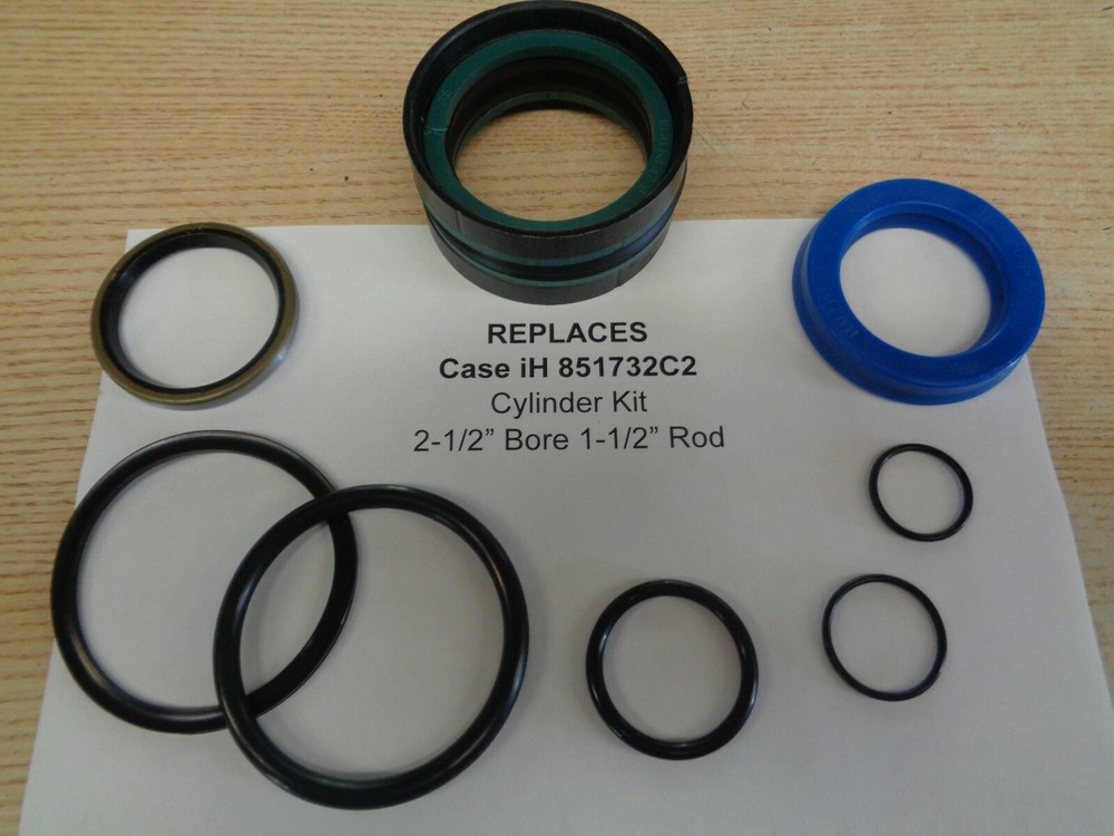 Replaces 851732C2 Case-IH seal kit for some 2-1/2″ bore X 1-1/2″ Rod (SEE TEXT)