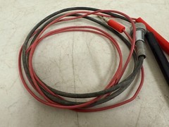HH Smith 601 Phone tip test leads red and black with spade lug