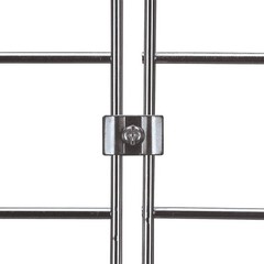 Gridwall Joining Clips Connectors for Wire Grid Panels and Grid Wall – Chrome…