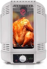 NutriChef Vertical Rotisserie Oven – 4Qt Electric Roaster for 700 Watts Cooking