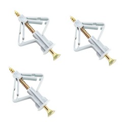 50 Pcs Drywall Anchors Kit Butterfly Anchors Hollow Wall Anchors Heavy Duty Dry.