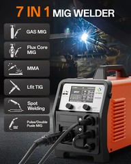 Used Aluminum Welder Gasless/Gas MIG Pulse MMA TIG 200Amp MIG Welding Equipment