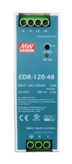 MEAN WELL – EDR-120-48 AC/DC DIN Rail Industrial Power Supply 48V 120W DC 2.5A