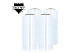 4 Rolls 17″ x 1476′ (30 Gauge) Plastic Film Pre-Stretch Hand Shrink Wrap Clear
