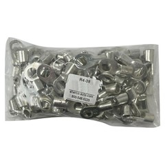 (25) Non-Insulated 4 Gauge 3/8″ Ring Terminal Uninsulated Wire Connector – USA