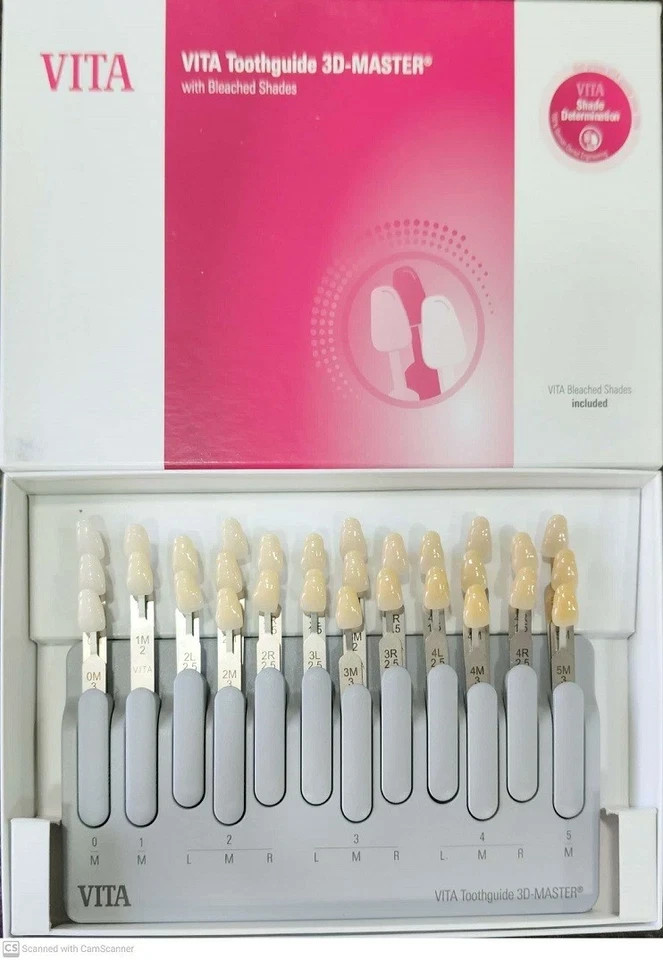 THE ORIGINAL VITA 3D MASTER AUTHENTIC TOOTH SHADEGUIDE with Dental BLEACH SHADES