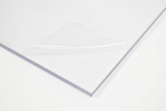 BuyPlastic Clear Polycarbonate Plastic Sheet 1/2″ x 24″ x 24″ , Lexan panel