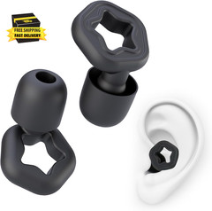 (3 Pairs) Silicone Ear Plugs for Sleeping Noise Cancelling, Washable & Reusable