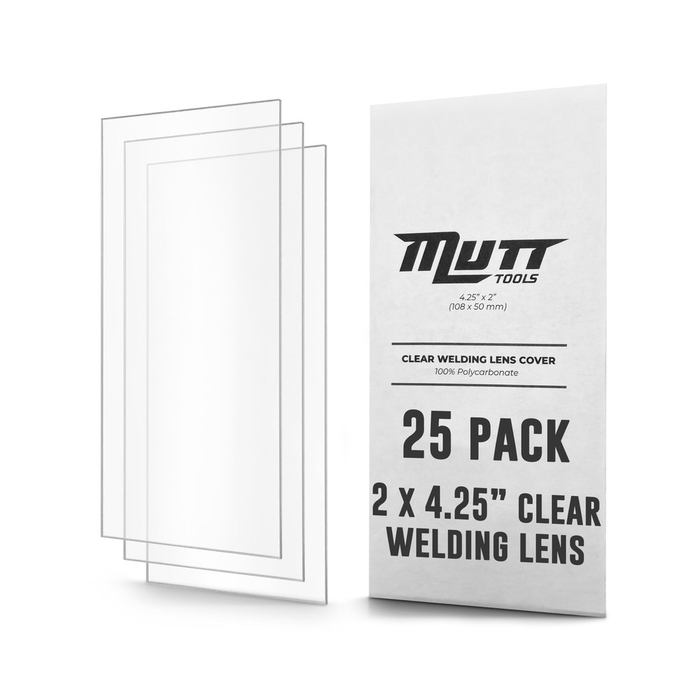 Mutt Tools 25 Pack Clear Welding Lenses 2×4.25 – Premium 0.04″ … FAST USA SHIP