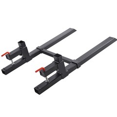 Uimoso 43 Inch 2000 lbs Clamp On Tractor Forks w/Adjustable Stabilizer Bar