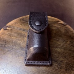 Safariland Mace OC Duty Pouch 38 STX Black Leather Pepper Spray Holder