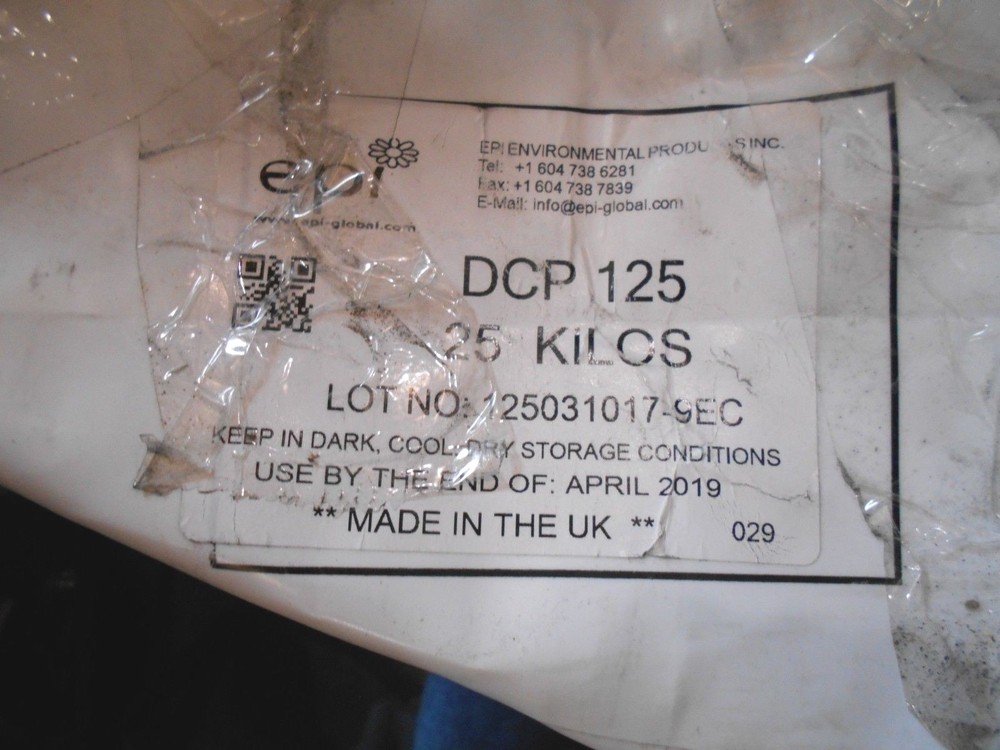 EPI Biodegradable DCP 125 Additive (Pellet Form) (25 Kg) (159-J6)