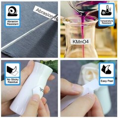 10PK Compatible Dymo LetraTag Refill 91331 12mm White Plastic Label Tape LT-100H