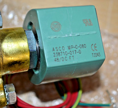 New Asco ~ 8210G003 ~ 48VDC Solenoid Valve 5-125PSI 3/4″ Pipe 11.6W ~ (8210D3)