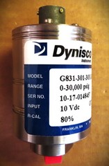 DYNISCO G831-30M 0-30,000psi PRESSURE TRANSDUCER, INPUT 10VDC, 7/16-20 UNF PORT