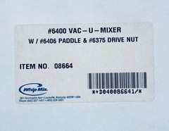 [ Whip Mix ] Vac-U Mixer #6400 200ml Plastic Bowl Set, #4002 200ml BOWL ONLY