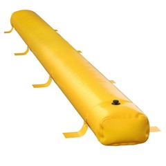 Industrial PVC Flood Barrier: 24ft L x 20in W x 12in H, Waterproof & Durable
