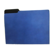 File Folder Leather by Graphic Image Made in America BLUE w Black