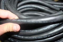 100′ of Prysmian Carol Carolprene 12 4C Black Wire Cable SOOW 600V