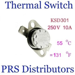 KSD301 10A 250V 55°C 131°F Thermostat Temperature Switch Thermal control Switch