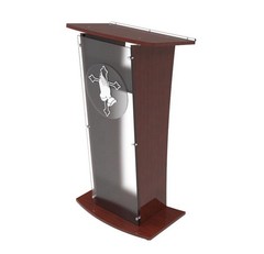 Wood Acryilic Podium Church Pulpit Frost Event Speaker Pulpit Lectern School