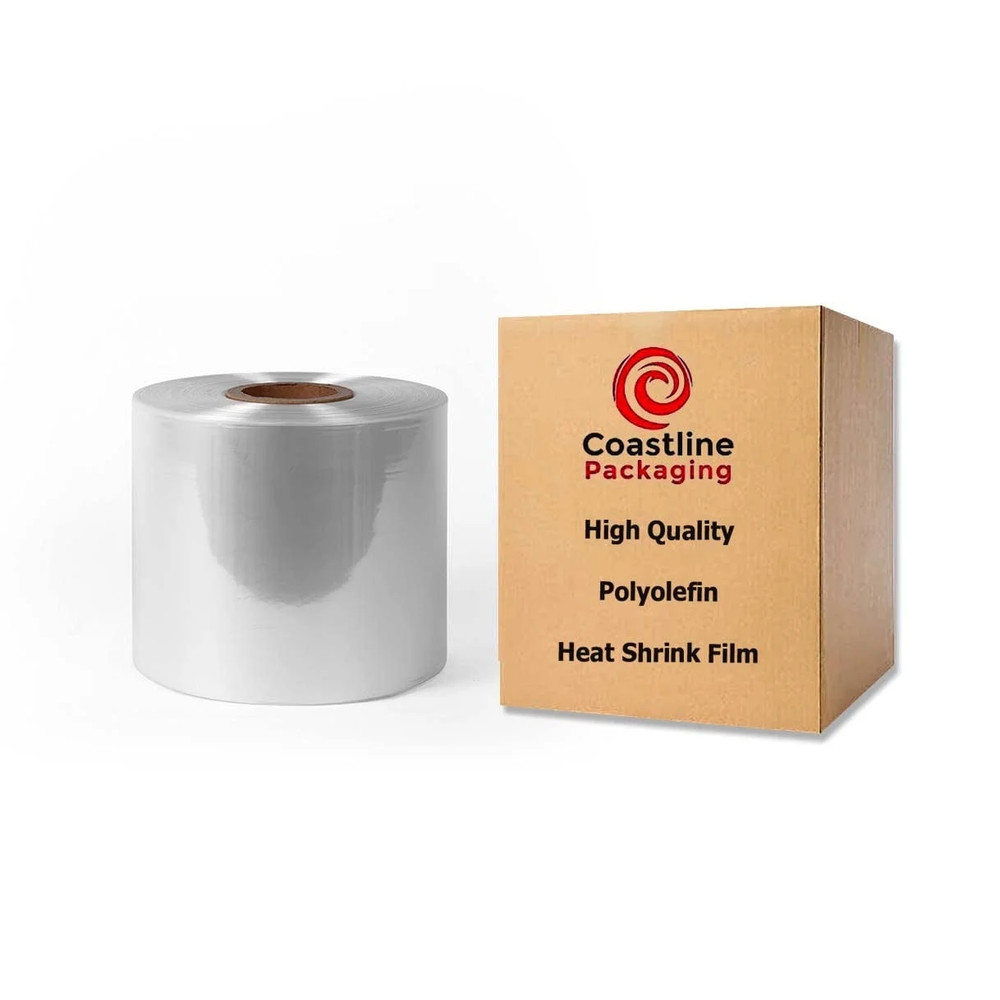 10″ 75 Gauge Centerfold Polyolefin Shrink Film, 3,500 ft Roll
