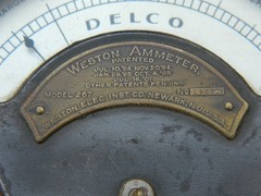 Antique Weston Ammeter Delco Model 267 Vintage Gauge early 1900’s