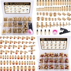 Brass DOT Air Fittings Set – 136 Pcs Assortment