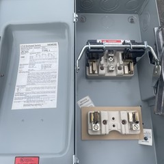 JN-323-ITE / SIEMENS-GENERAL DUTY ENCLOSED SWITCH-100A,2P,FUSIBLE,240V,NEMA 1