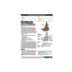 Watts 3/4 in Brass Water Pressure Reducing Valve 3/4 in FNPT LF25AUB-Z3