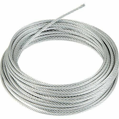 Galvanized Wire Rope Cable 5/16″, 7×19, 100 ft Coil