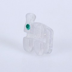 AZDENT Dental Orthodontics Ceramic Brackets 5*5 MBT / Roth.022 Hooks 3-4-5