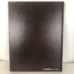 Anything Book Journal Diary Sketch Notebook Brown Gold Vintage Unruled Blank