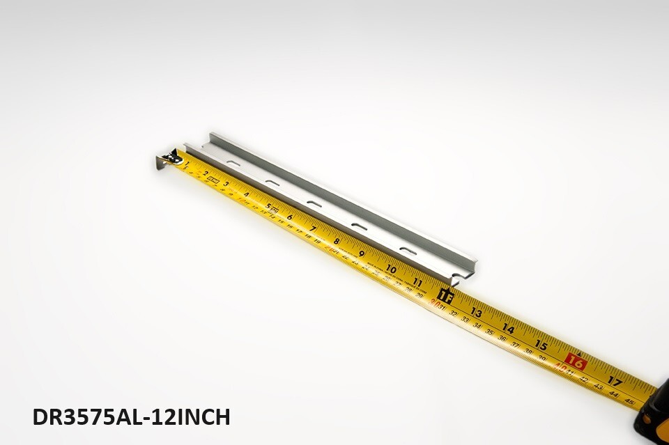 DIN Rail, 300 mm (~12 (11.8) Inch) NEW Pre-Cut 35x10mm Heavy Aluminum, Slotted