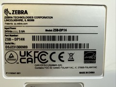 Zebra ZSB Series 4″ Thermal Label Printer ZSB-DP14 W/ Power Adapter Not Tested