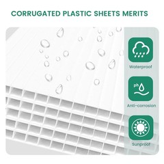 Corrugated Plastic Sheet for Indoor and Outdoor Use – 4 Mm Thick Poster Board…