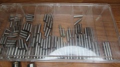 Lot of assorted Drift Dowel steel pins assorted lengths & sizes